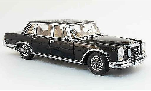Mercedes 600 Base 1/18 Autoart (w100) black avec gardinen trunkn 1965 diecast model cars