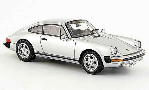 Porsche 911 Carrera 1/43 Neo Coupe grey metallisee USA Version 1985 diecast model cars