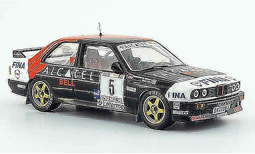 Bmw M3 course 1/43 IXO E30 Rally Gr.A No.5 Alcatel Rally Ypern 1990 diecast model cars