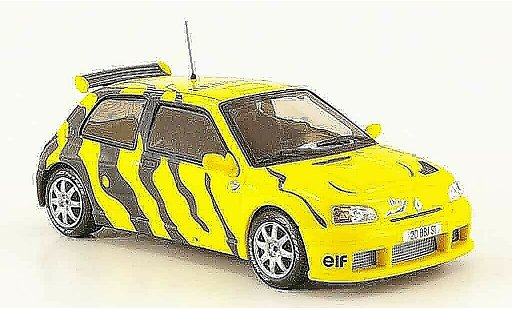 Renault Clio Maxi 1/43 IXO test car yellow grey 1995 diecast model cars