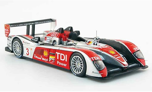 Audi R10 course 1/43 IXO 2008 TDI No.3 S 24h Le Mans diecast model cars