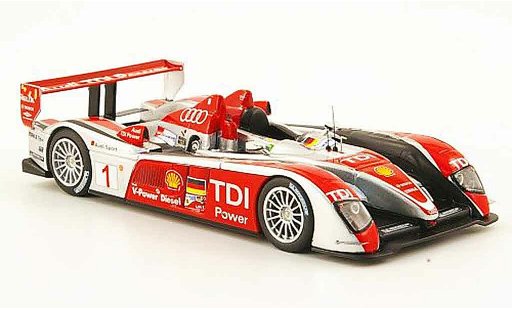 Audi R10 course 1/43 IXO 2008 TDI No.1 Biela Pirro Werner 24h Le Mans 2008 diecast model cars