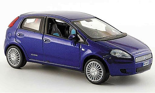 Fiat Punto Berlina 1/43 Norev blue funfturig 2005 diecast model cars