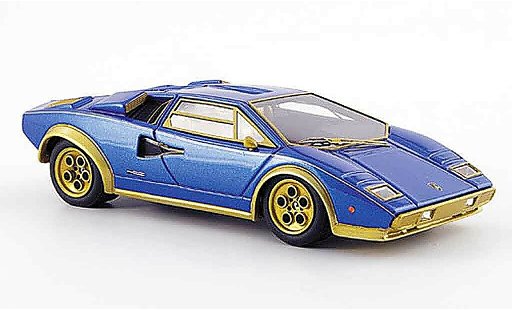 Lamborghini Countach LP 500 1/43 Look Smart s walterwolf blue mattor diecast model cars