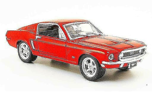 Ford Mustang Hardtop 1/43 Yat Ming red diecast model cars