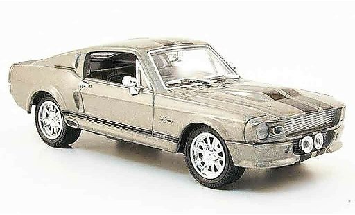 Shelby GT 500 1967 1/43 Yat Ming grey black diecast model cars