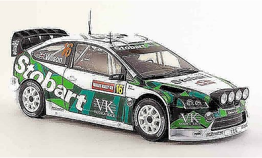 Ford Focus RS WRC 1/18 Sun Star no.16 wilson/orr rallye pays de galles 2007 diecast model cars