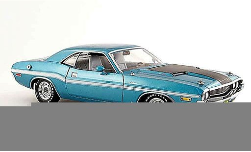 Dodge Challenger 1970 1/18 Greenlight r t 383 magnum turquoise black diecast model cars