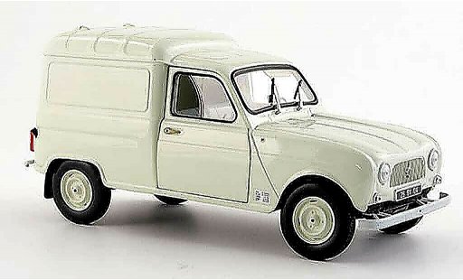 Renault 4 F4 1/18 Norev F creme white 1965 diecast model cars