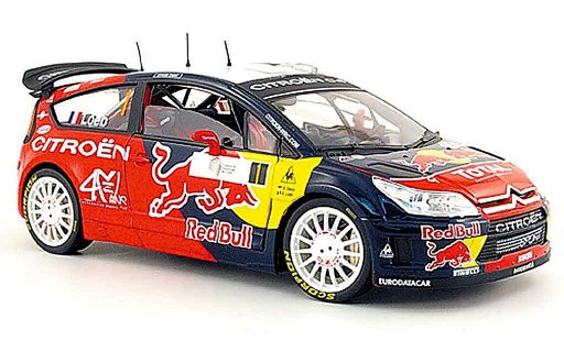 Citroen C4 WRC 1/18 Solido no.1 red bull s.loeb tour de corse 2008 diecast model cars