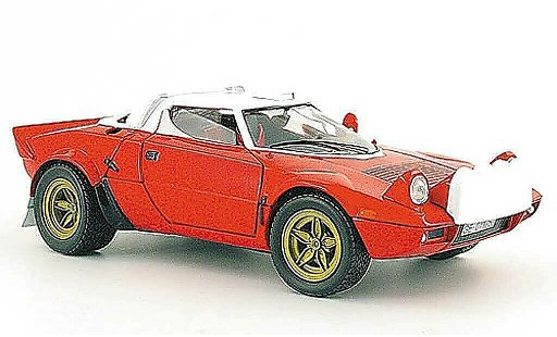 Lancia Stratos Stradale 1/18 Solido red white strassenversion 1974 diecast model cars