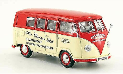 Volkswagen Combi Base 1/43 Norev t1a bus air charter ltd. white red 1958 diecast model cars