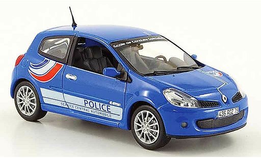 Renault Clio 3 RS 1/43 Norev police 2007 diecast model cars