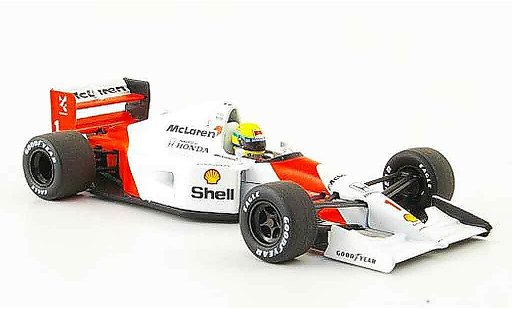 Honda F1 Base 1/43 Minichamps McLaren MP 4 7 No.1 A.Senna Saison 1992 diecast model cars