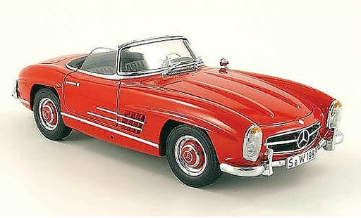 Mercedes 300 Roadster 1/18 Minichamps (w 198 ii) red 1957 diecast model cars