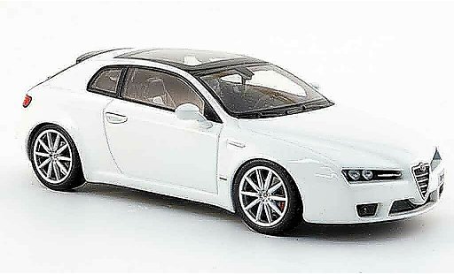Alfa Romeo Brera coupe 1/43 Minichamps white edizione 2008 2005 diecast model cars