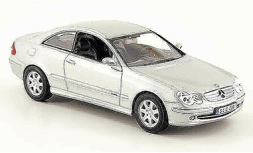 Mercedes Classe CL Base 1/43 Minichamps K Klasse (C209) grey metallisee 2001 diecast model cars