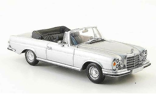 Mercedes 280 1970 1/43 Minichamps SE 3.5 Convertible (W111) grey metallisee diecast model cars