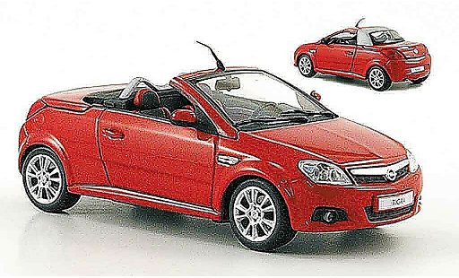 Opel Tigra Twin Top 1/43 Minichamps red 2004 diecast model cars