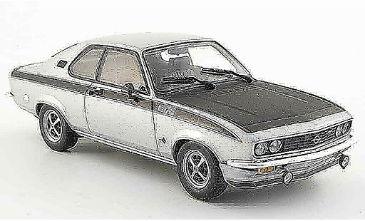 Opel Manta A 1/43 Minichamps gt e grey metallisee 1974 diecast model cars
