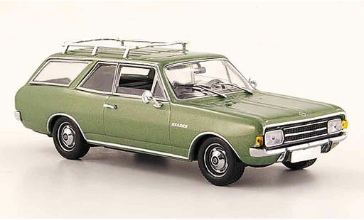 Opel Rekord C 1/43 Minichamps caravan green 1966 diecast model cars