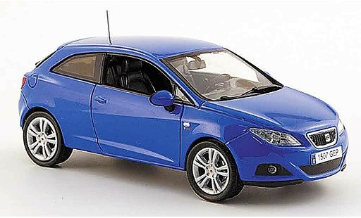 Seat Ibiza SC 1/43 J Collection blue 3turer 2008 diecast model cars