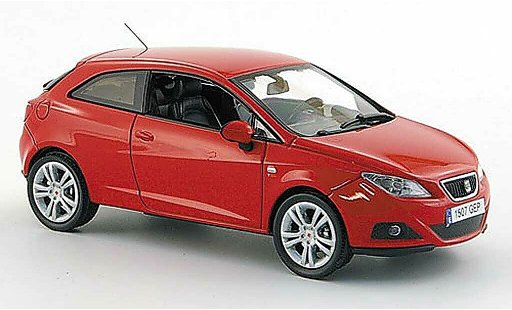 Seat Ibiza SC 1/43 J Collection red 3-portes 2008 diecast model cars