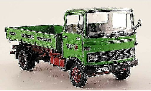 Mercedes LP 608 Pritsche 1/43 Schuco Kipper Lechner Baustoffe green diecast model cars