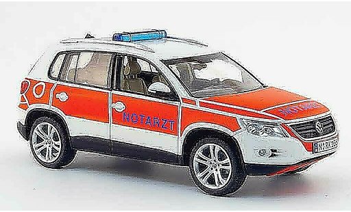 Volkswagen Tiguan Base 1/43 Schuco track & field notarzt red white diecast model cars