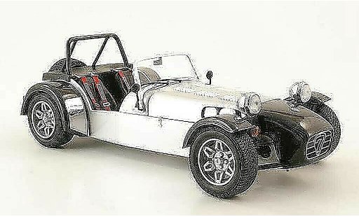 Caterham Super Seven roadster 1/18 Norev grey metallized/carbon diecast model cars