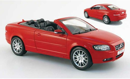 Volvo C70 Cabriolet 1/18 Powco red 2006 diecast model cars