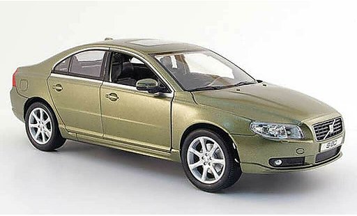 Volvo S80 Base 1/18 Powco green 2007 diecast model cars