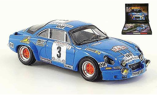 Alpine A110 rallye 1/43 Trofeu no.3 gitanes korsika 1974 diecast model cars