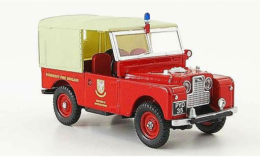 Land Rover 88 Base 1/43 Oxford Sommerset Fire Brigade pompier diecast model cars