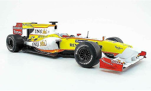 Renault F1 2009 1/18 Norev r 29 no.7 ing f.alsonso diecast model cars