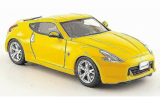 Nissan 370Z Base 1/43 Ebbro Fairlady Z yellow 2008 diecast model cars