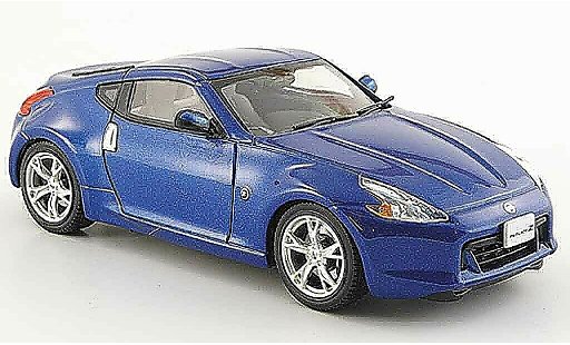 Nissan 370Z Base 1/43 Ebbro Fairlady Z blue 2008 diecast model cars