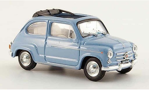 Fiat 600 D 1/43 Brumm open blue 1960 diecast model cars