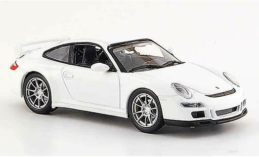 Porsche 911 GT3 1/43 Yat Ming white diecast model cars