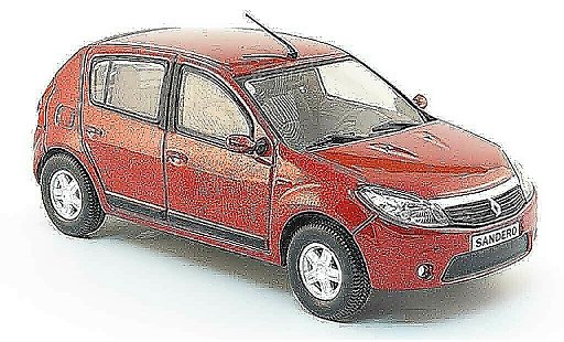 Dacia Sandero Berline 1/43 Eligor red 2008 diecast model cars