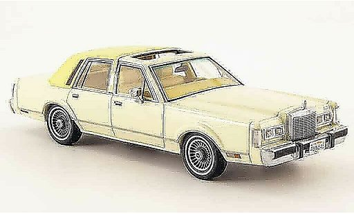 Lincoln Town Car 1982 1/43 Neo creme diecast model cars