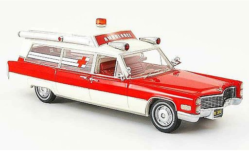 Cadillac S & S ambulance 1/43 Neo red white edition liavecee 1966 diecast model cars