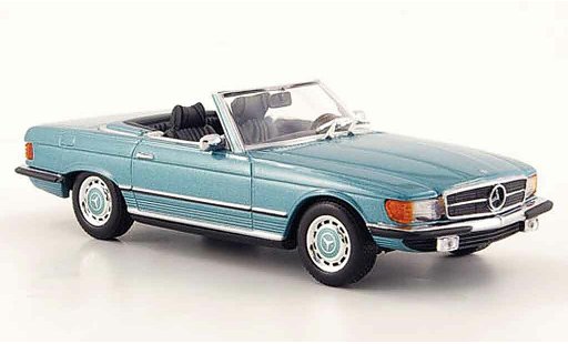Mercedes 350 Base 1/43 Minichamps (R107) greenblue 1971 diecast model cars
