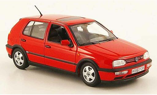 Volkswagen Golf GTI 1/43 Minichamps red 1993 diecast model cars