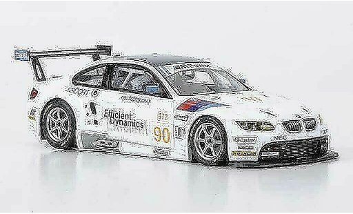 Bmw M3 gt2 1/43 Minichamps E92 No.90 Rahal Letterman Racing ALMS 2009 diecast model cars