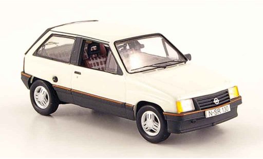 Opel Corsa A SR 1/43 Schuco a 1.3 white diecast model cars