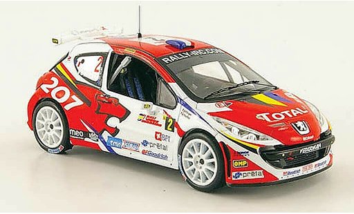 Peugeot 207 S2000 1/43 IXO No.2 Total winner Rally Madeira 2008 diecast model cars