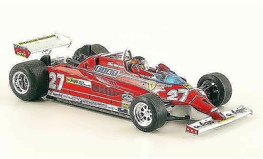 Ferrari 126 CK 1/43 Brumm turbo no.27 g.villeneuve gp monte carlo diecast model cars