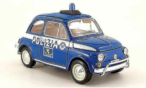 Fiat 500 Police 1/18 Burago polizia diecast model cars
