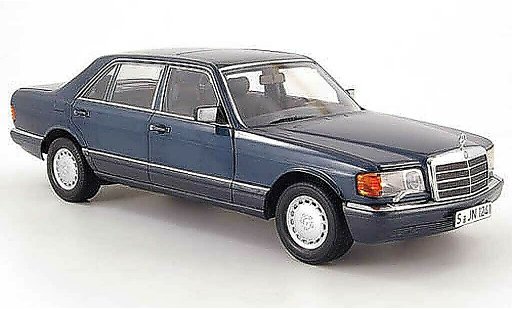 Mercedes 560 Base 1/18 Norev (w126) bluegrey 1985 diecast model cars